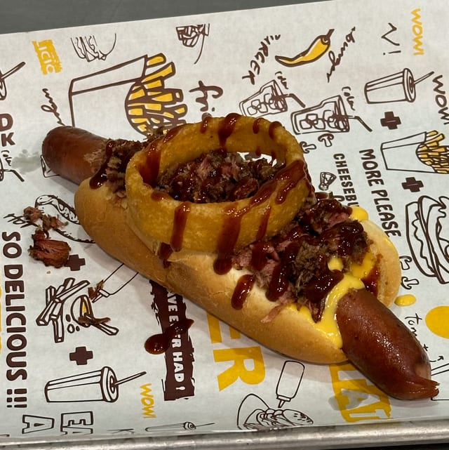 Brisket Bomb Dog Combo.